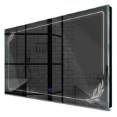 Specchio LED Rettangolare | Pulsante touch | Luce bianca neutra - Reyze Serie Good Vibes Modello 1